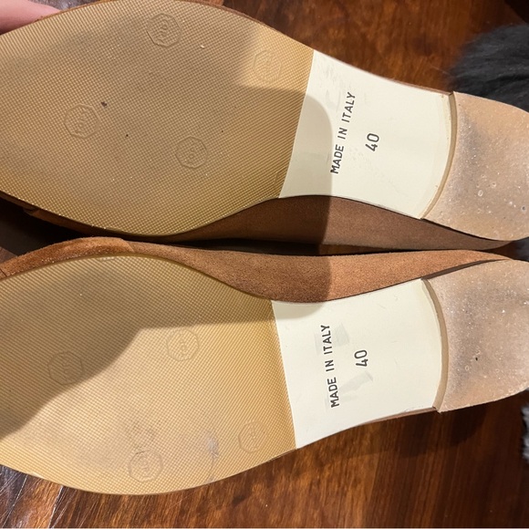 Suede Italian Pointed Toe Flats - size 9/40 - Picture 4 of 4